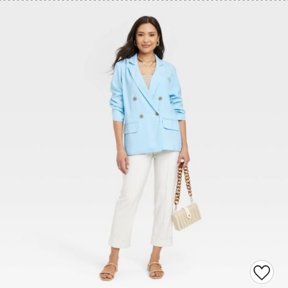 Relaxed Fit Essential Blazer - A New Day™ Blue - Picture 2 of 8